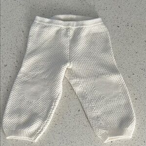 Ralph Lauren Cozy Textured Knit Pants in Cream